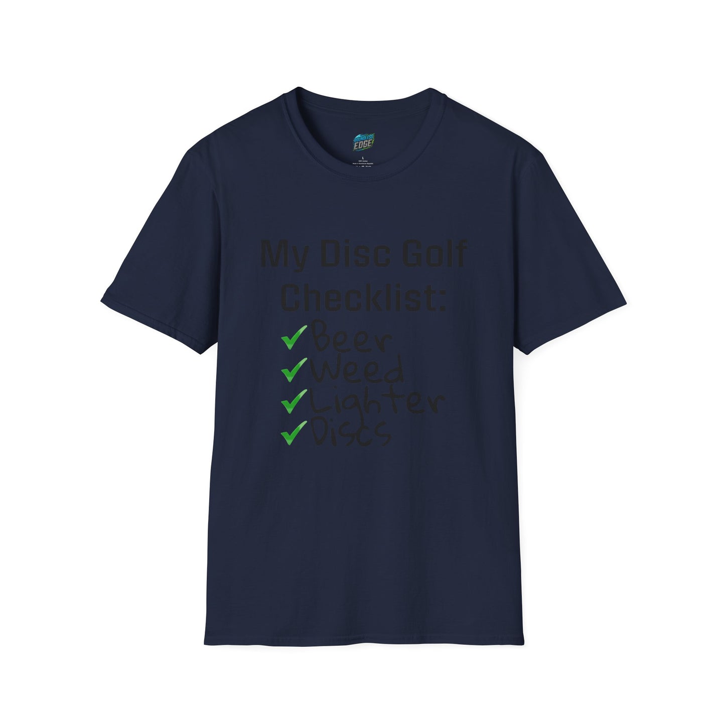 My Disc Golf Checklist Disc Golf Humor Men's Basic T-Shirt