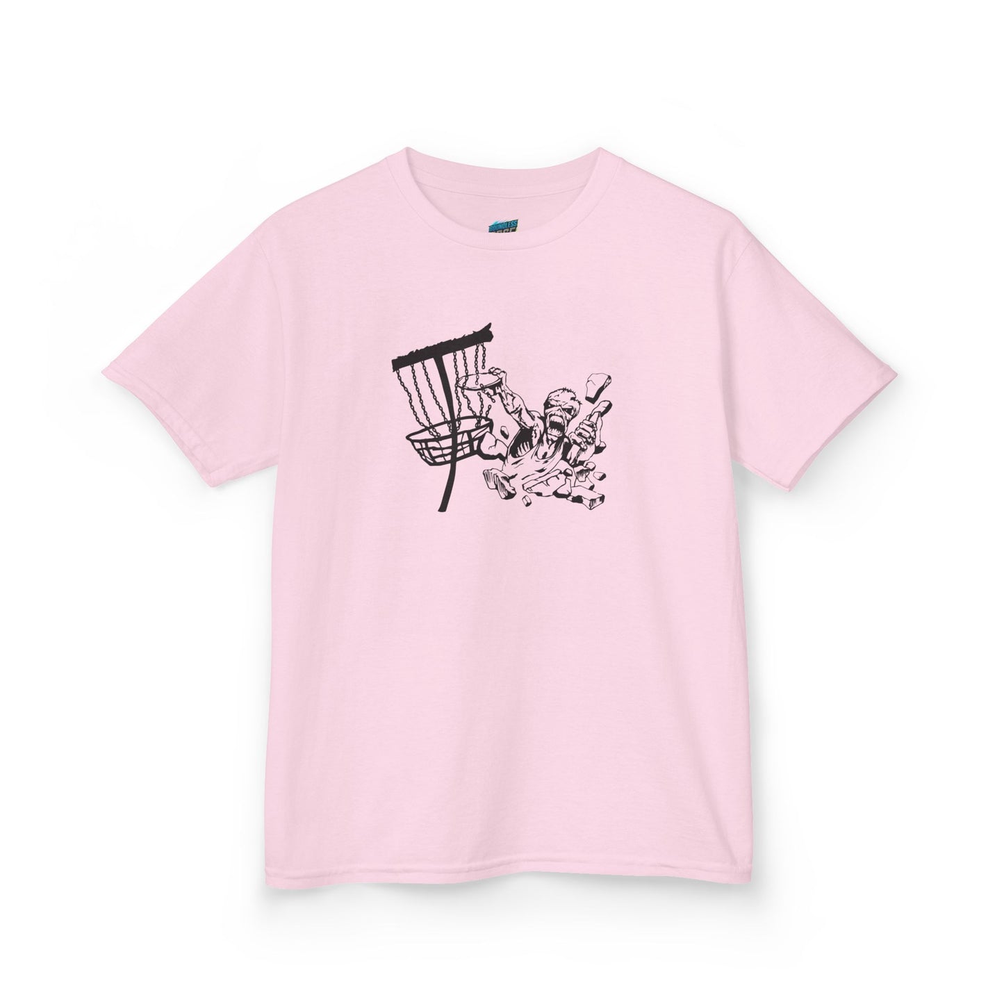 Putting Zombie Disc Golf Girls' Heavy Cotton T-Shirt