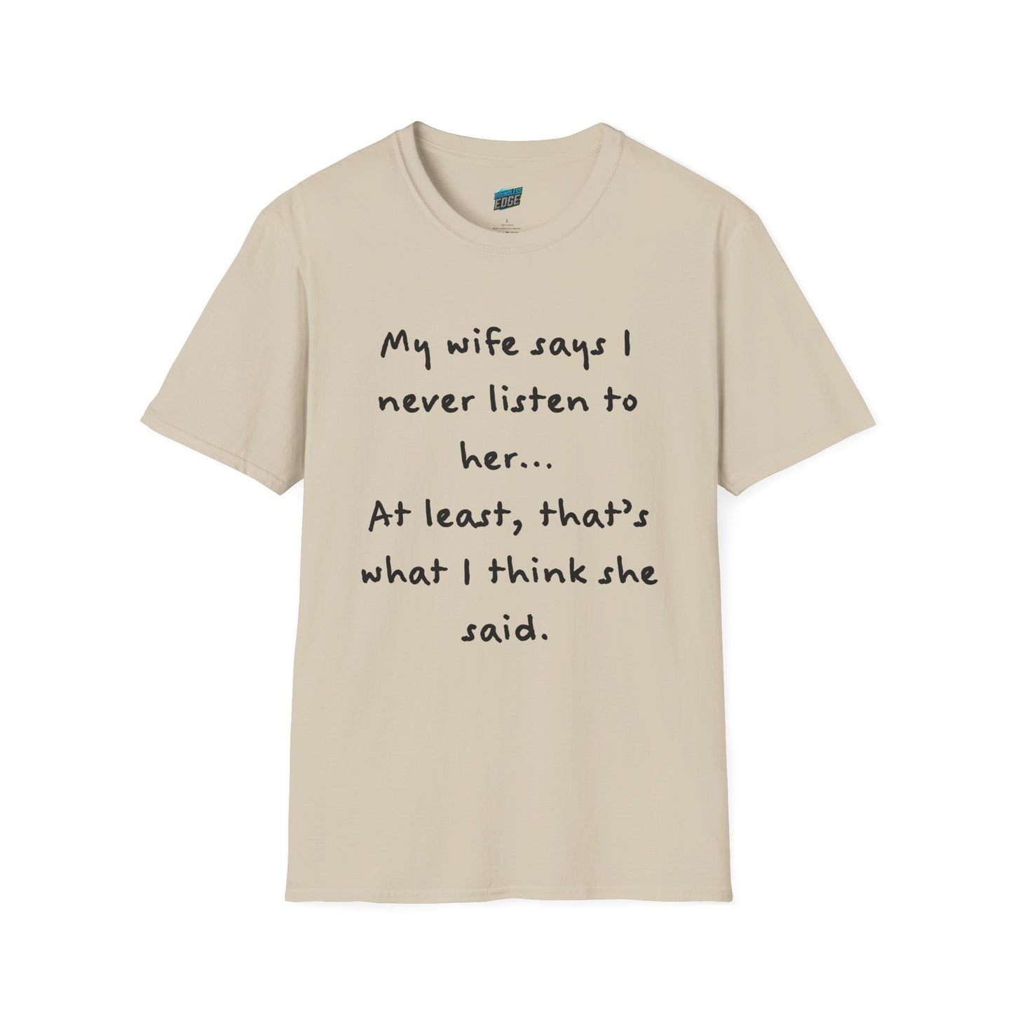 My Wife Says... Husband Dad Joke Humor Men's Basic T-Shirt