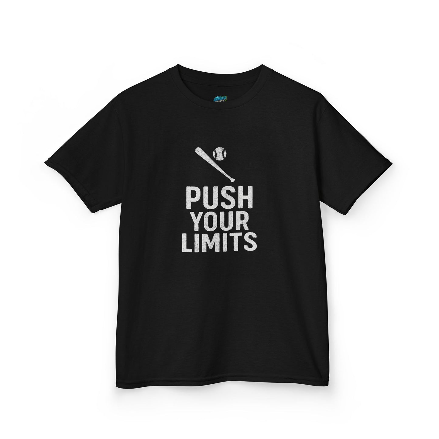 Push Your Limits Baseball Boys' Heavy Cotton T-Shirt