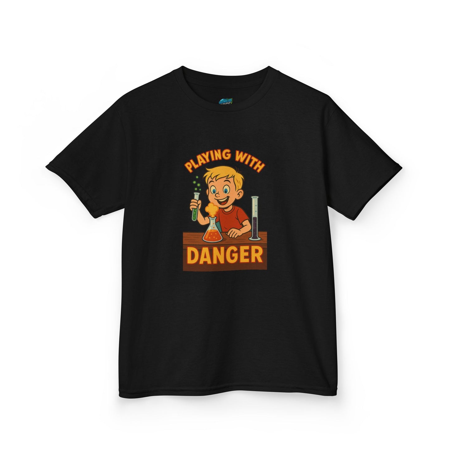 Playing with Danger Boys' Heavy Cotton T-Shirt