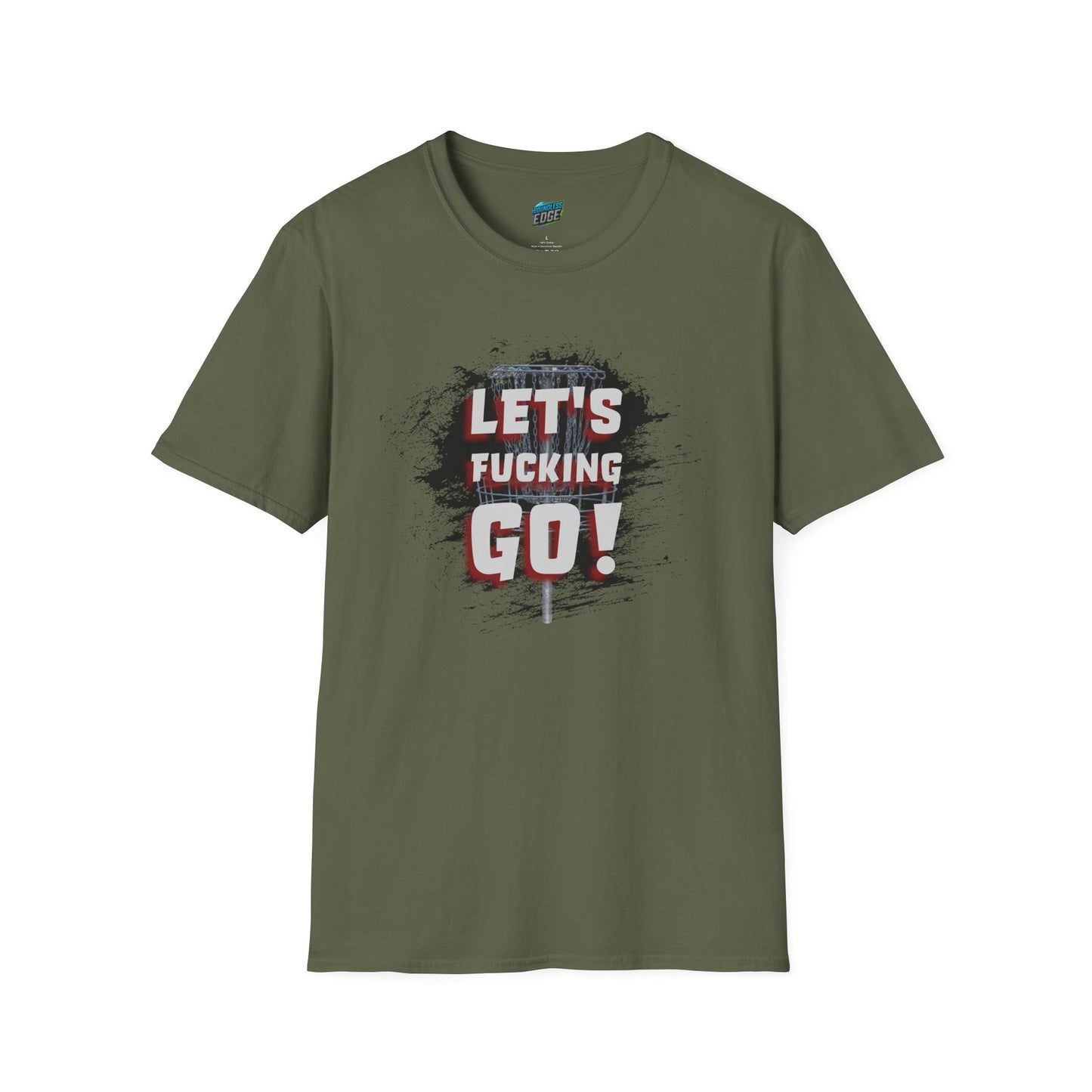 Let's F****** Go! Disc Golf Adult Humor Men's Basic Softstyle T-Shirt