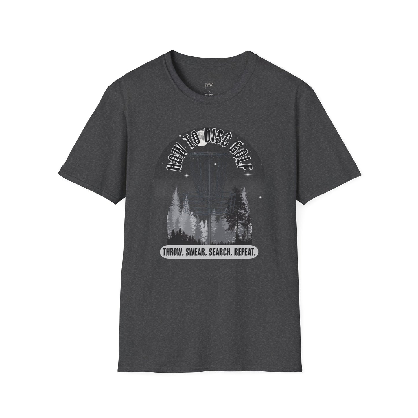 How to Disc Golf Humor Men's Basic Softstyle T-Shirt