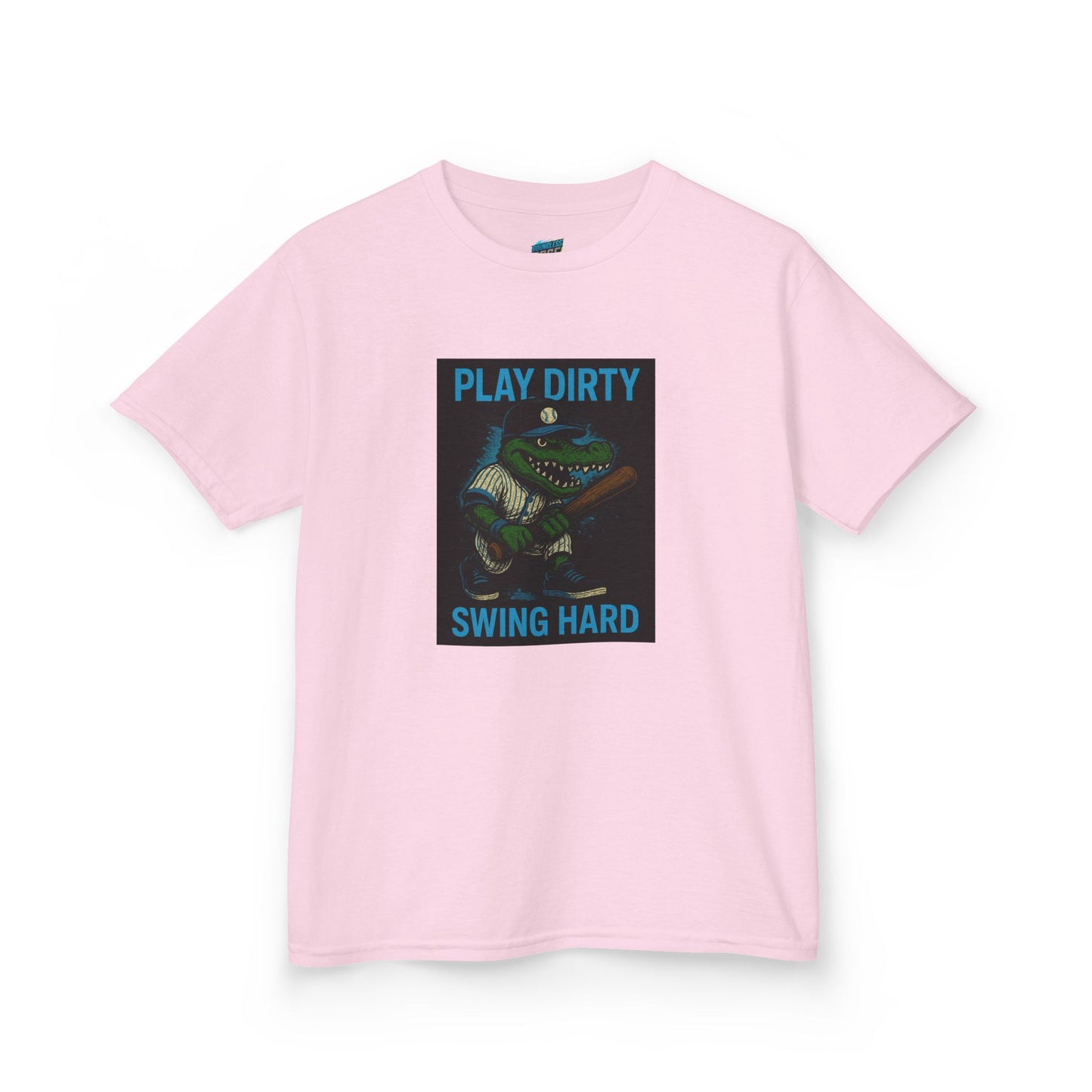 Play Dirty. Swing Hard. Gator Baseball Boys' Heavy Cotton T-Shirt