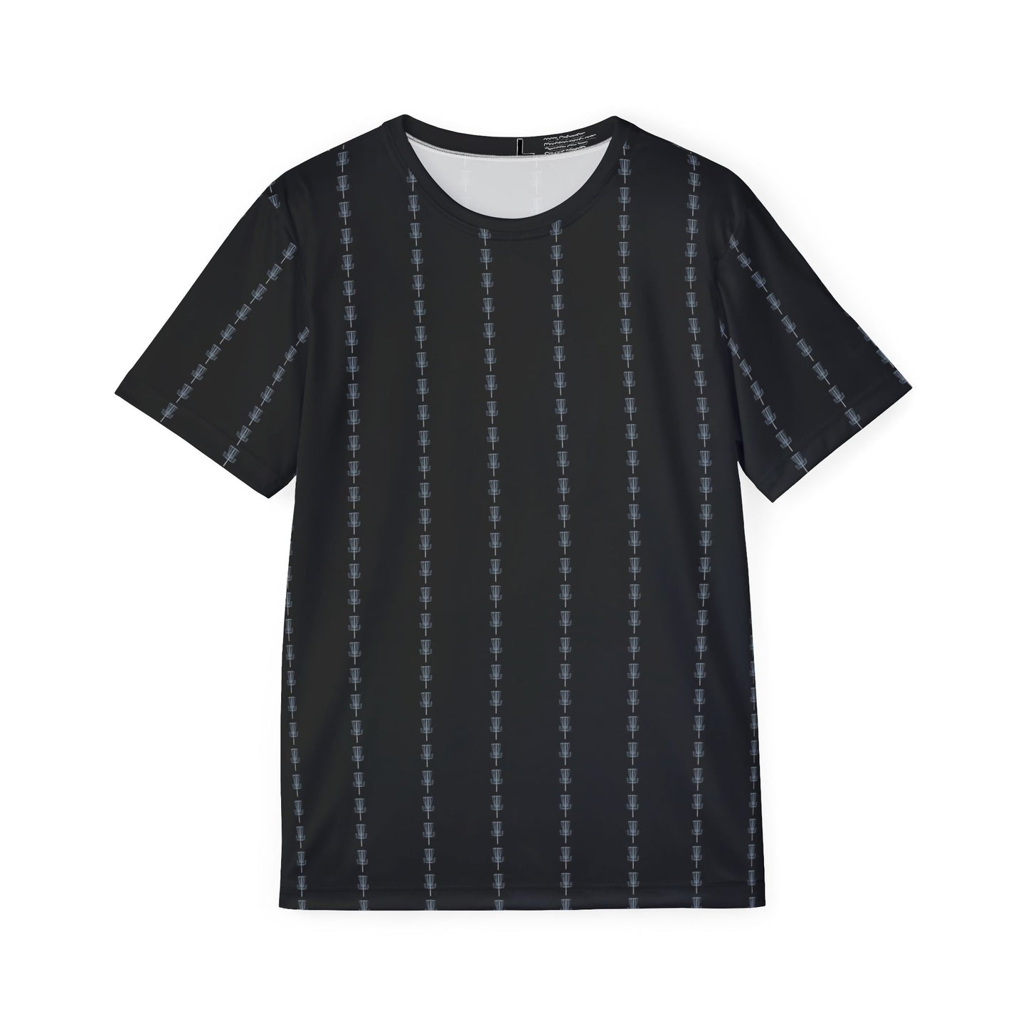 Disc Golf Basket Pin Stripes Men's Jersey Premium T-Shirt