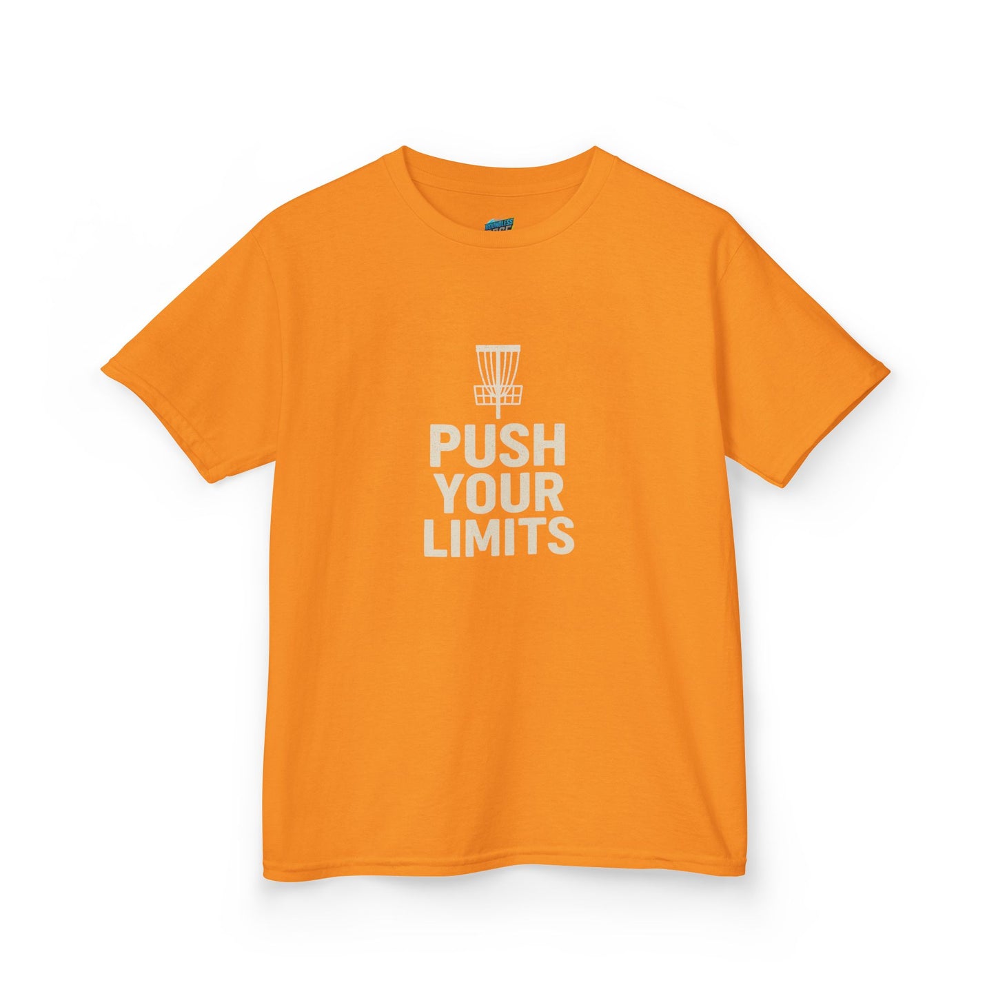 Push Your Limits Disc Golf Boys' Heavy Cotton T-Shirt