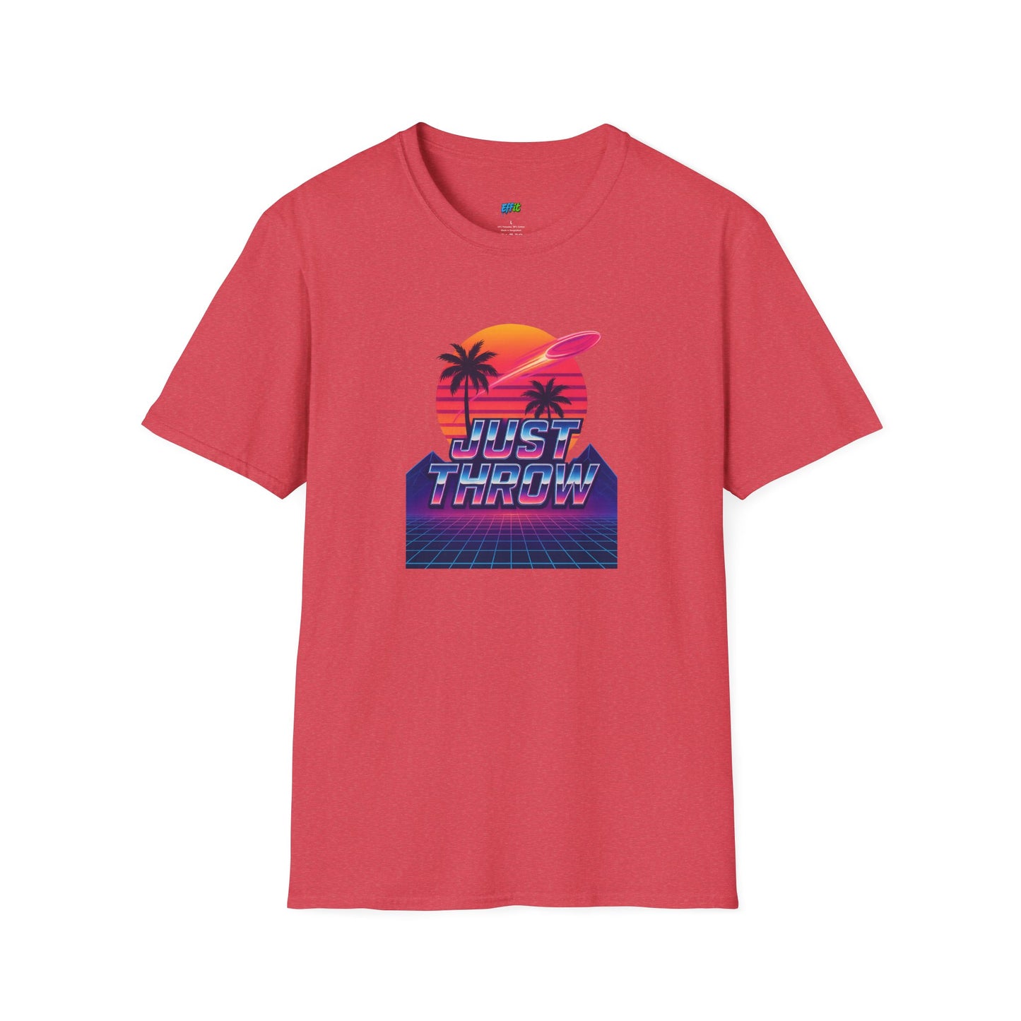 Just Throw Retro Disc Golf Men's Basic T-Shirt