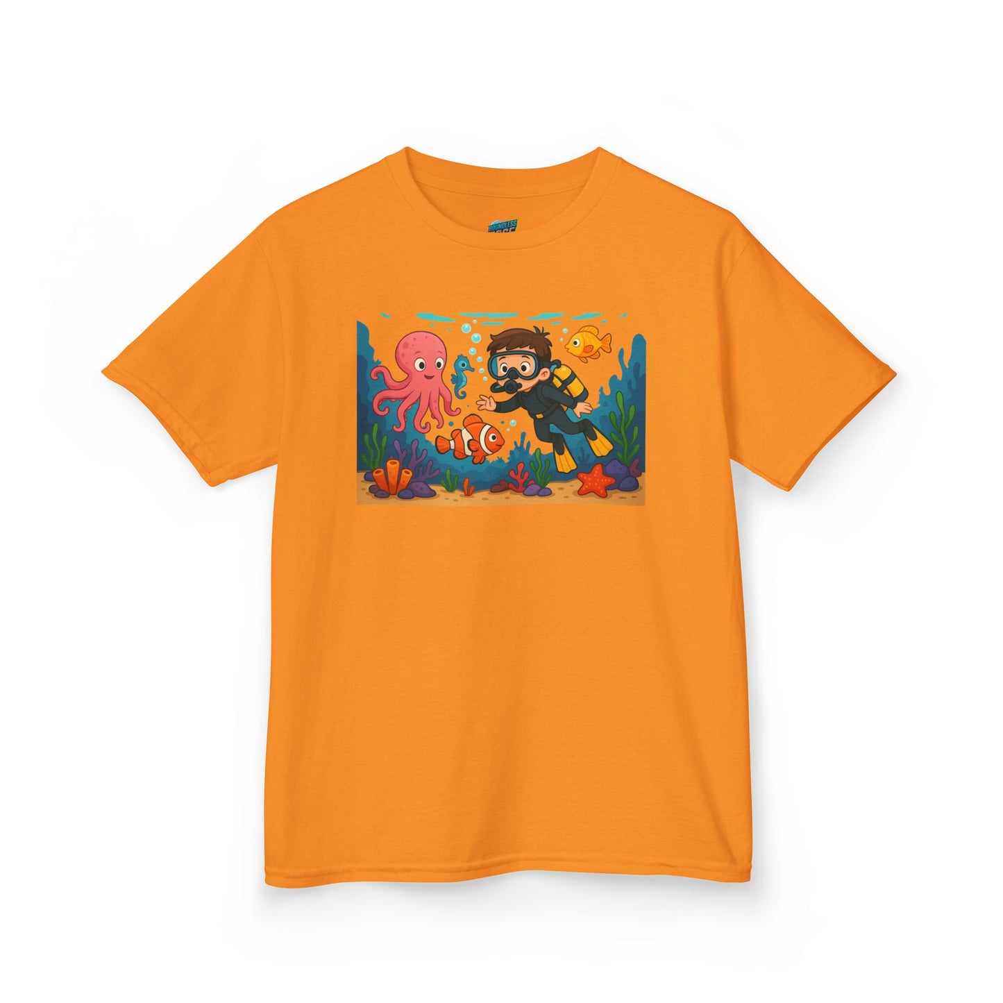 Ocean Explorer Playing with Danger Boys' Heavy Cotton T-Shirt