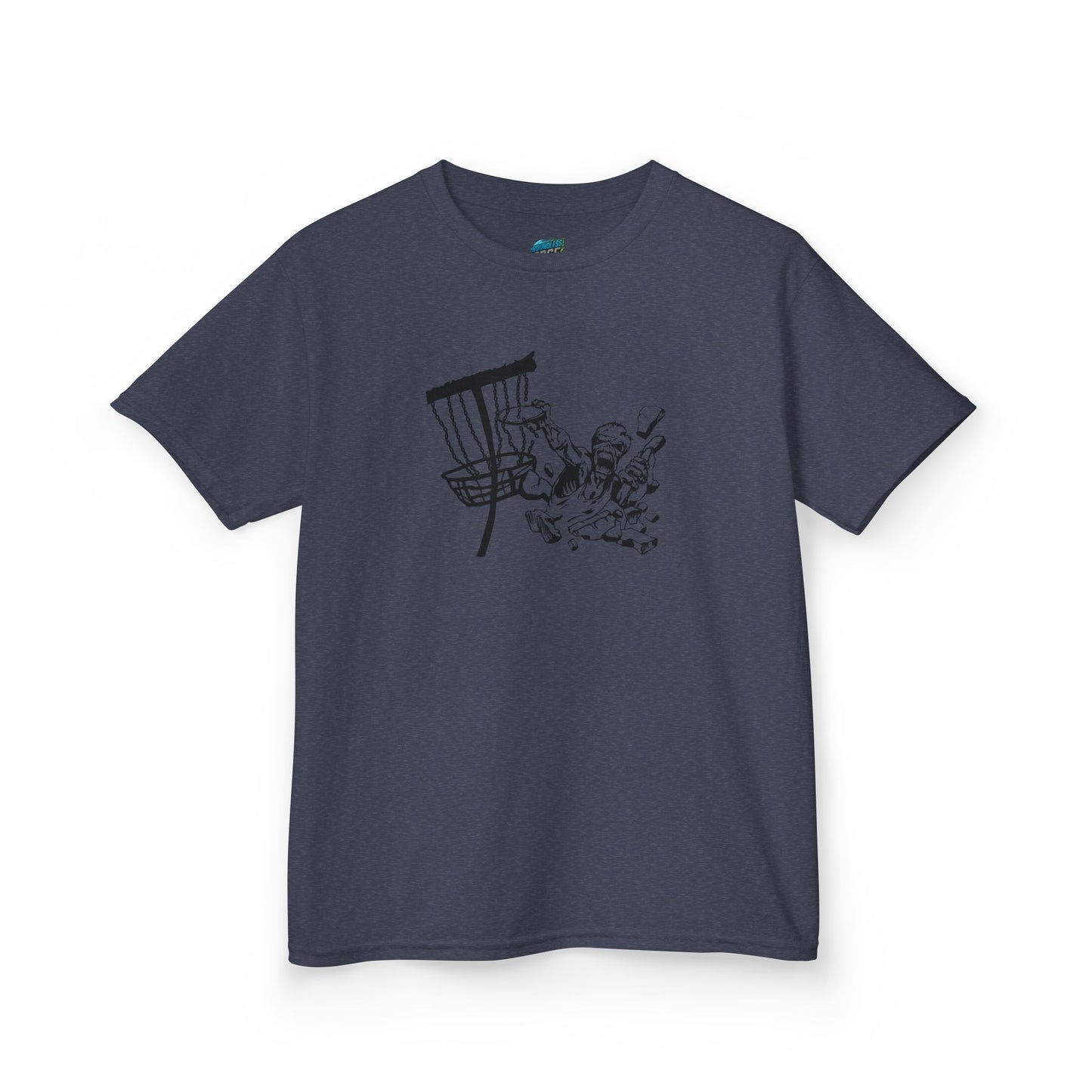 Putting Zombie Disc Golf Girls' Heavy Cotton T-Shirt