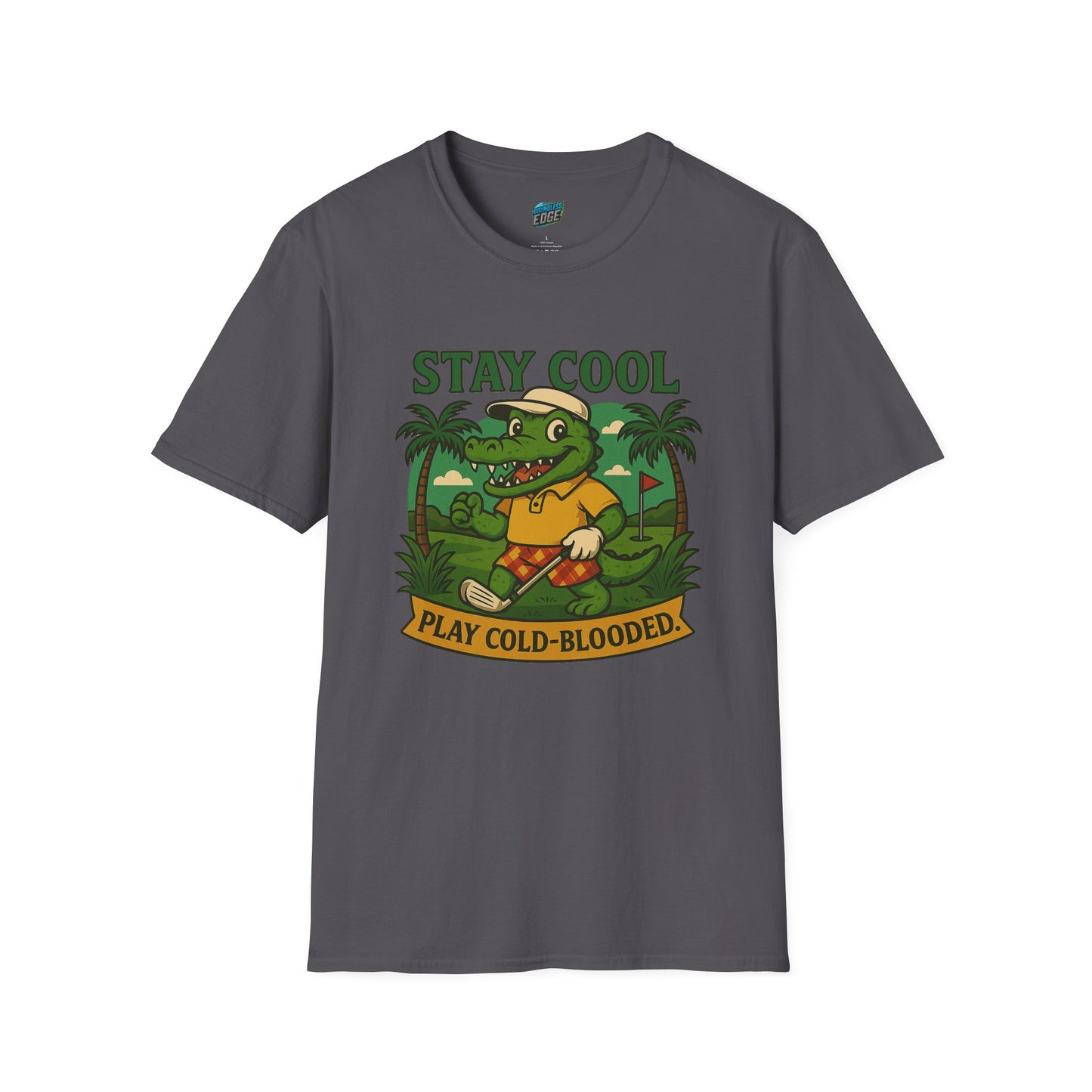 Stay Cool. Play Cold-Blooded Gator Golf Men's Basic T-Shirt