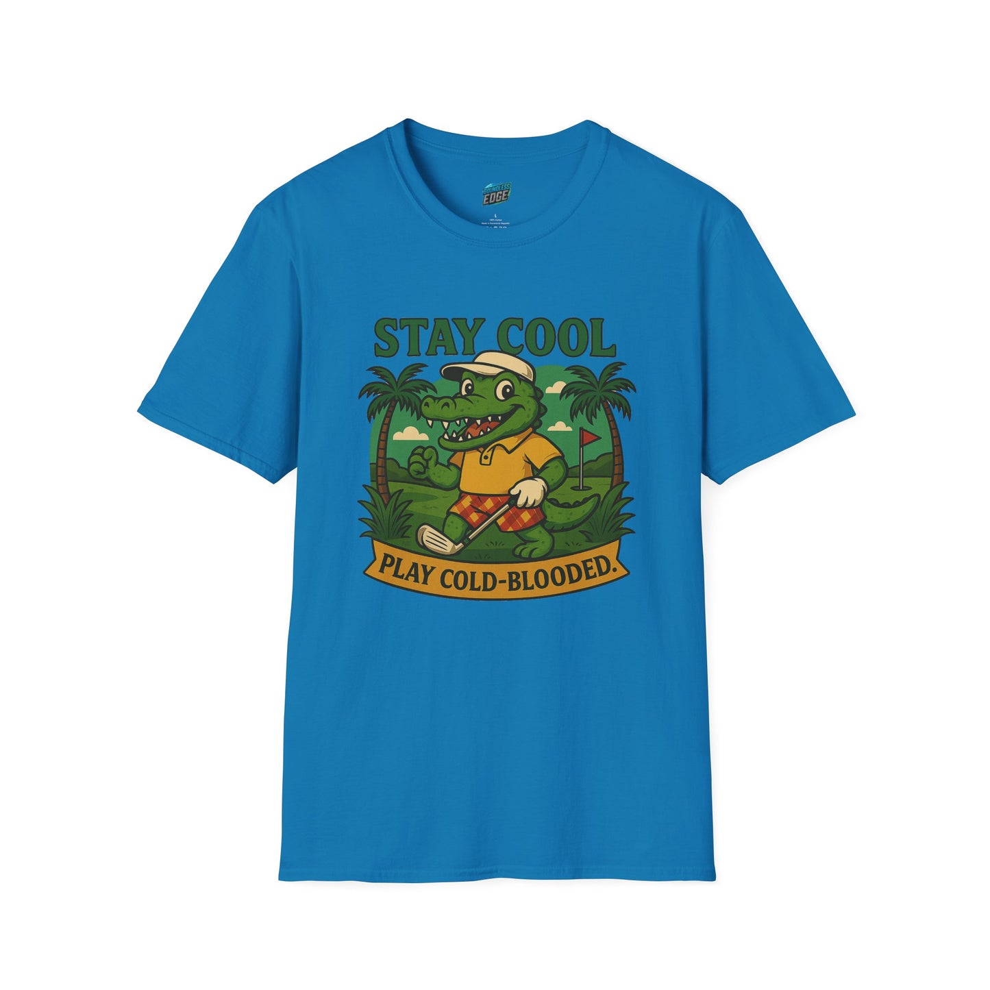 Stay Cool. Play Cold-Blooded Gator Golf Men's Basic T-Shirt