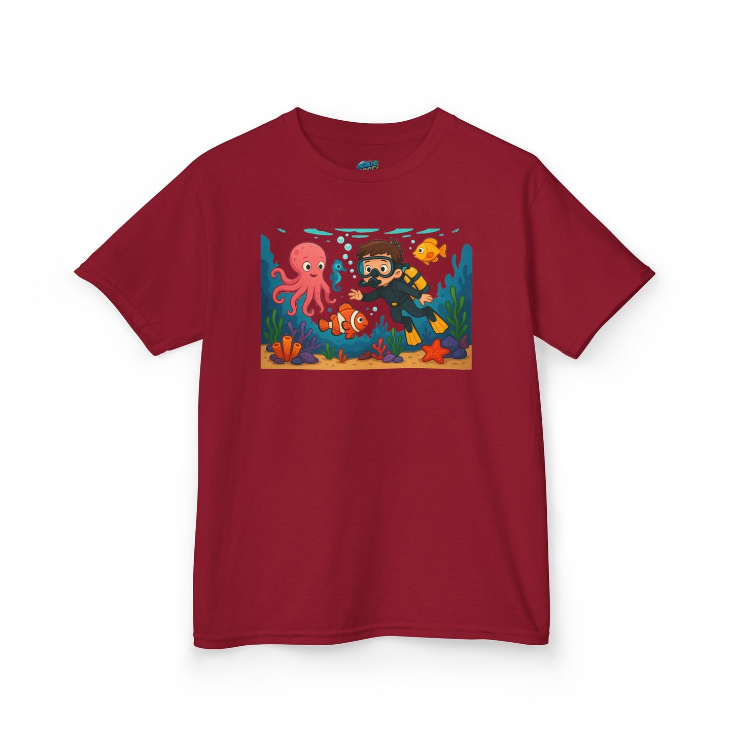 Ocean Explorer Playing with Danger Boys' Heavy Cotton T-Shirt