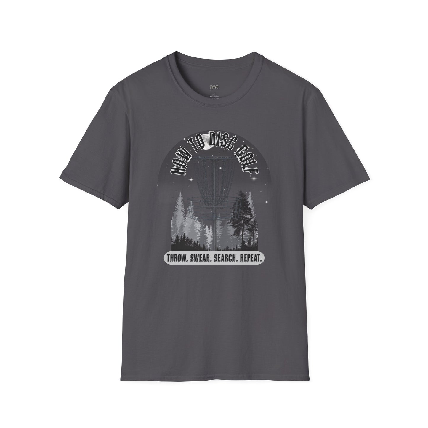 How to Disc Golf Humor Men's Basic Softstyle T-Shirt