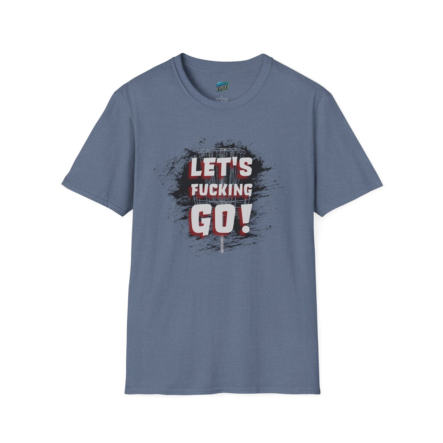 Let's F****** Go! Disc Golf Adult Humor Men's Basic Softstyle T-Shirt