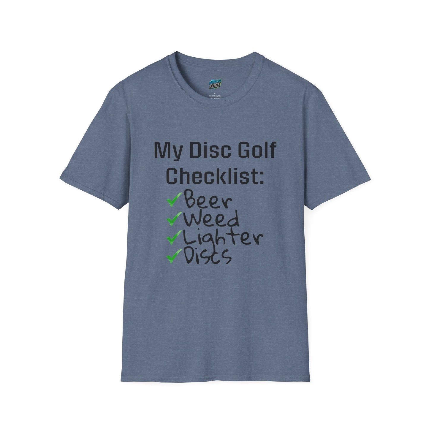 My Disc Golf Checklist Disc Golf Humor Men's Basic T-Shirt