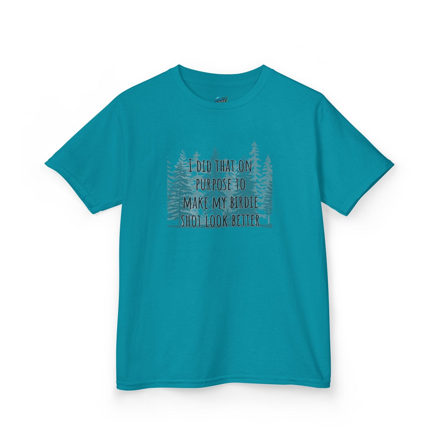 I Did That On Purpose... Disc Golf Humor Boys' Heavy Cotton T-Shirt