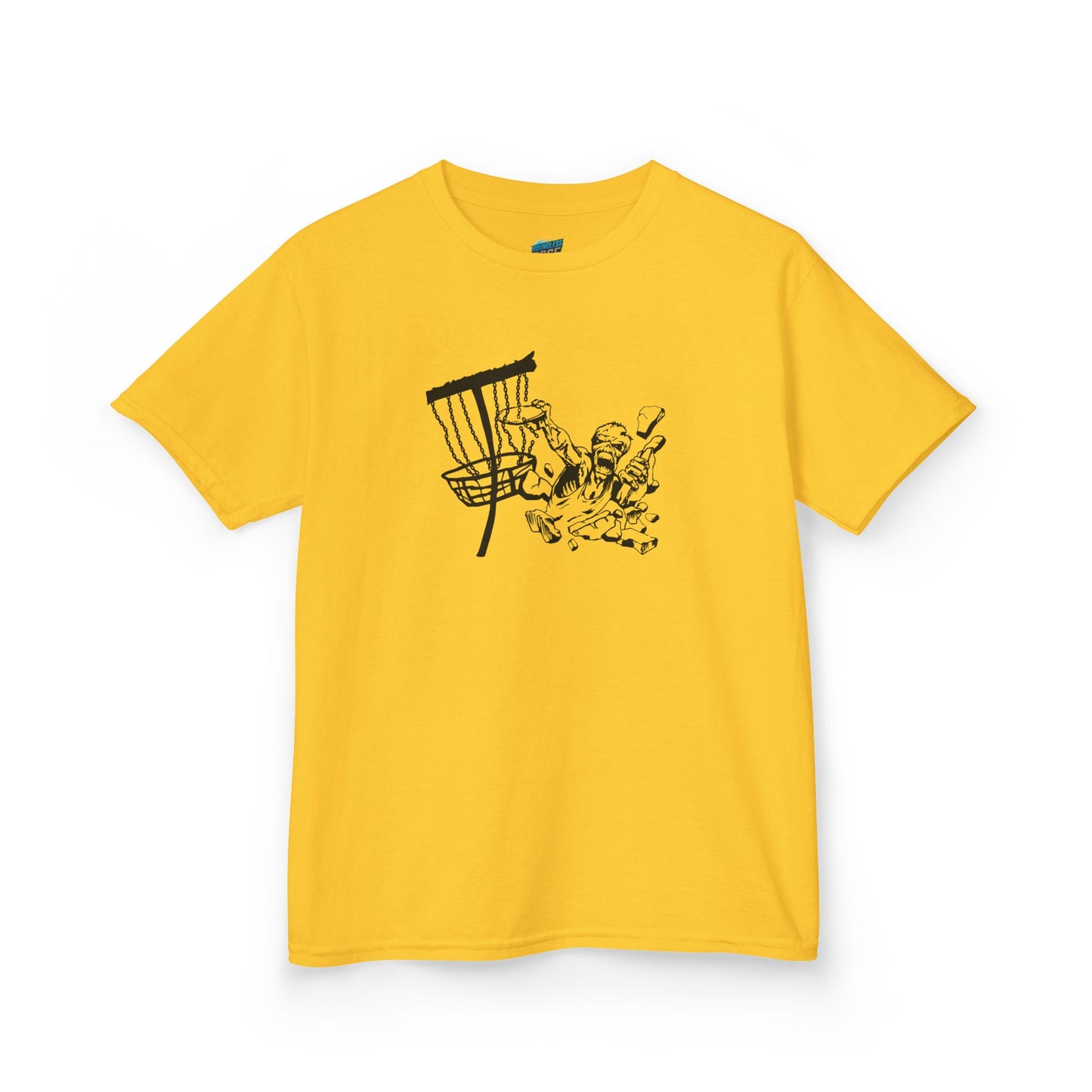 Putting Zombie Disc Golf Boys' Heavy Cotton T-Shirt