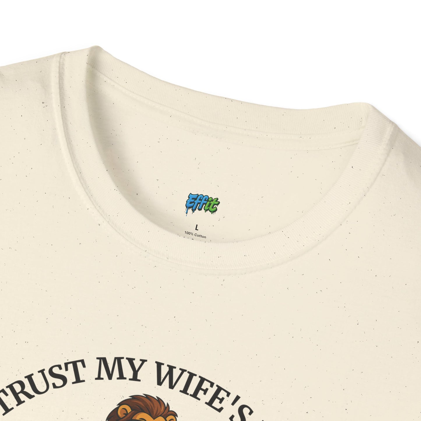 I Don’t Trust My Wife’s Judgement Tuxedo Lion Humor Men's Basic T-Shirt
