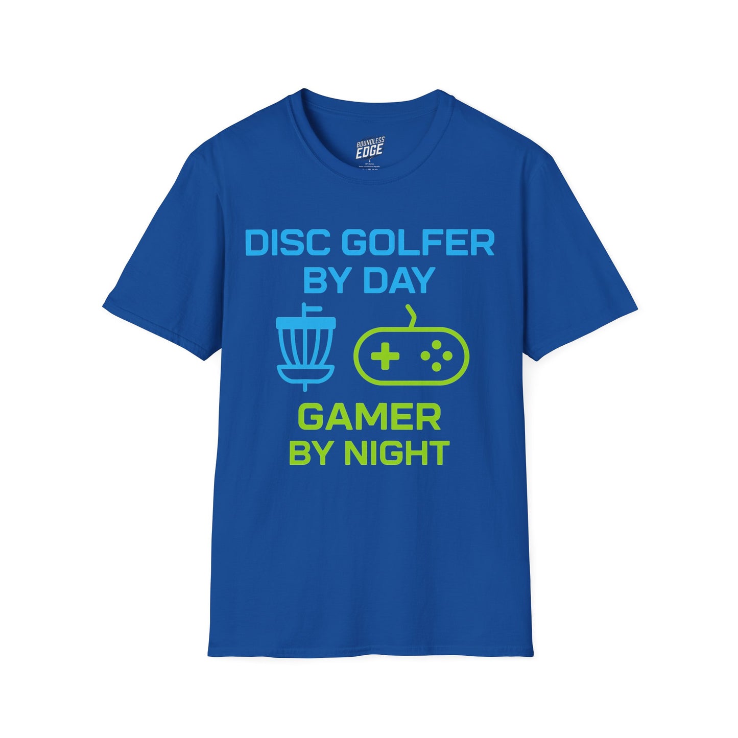 Disc Golfer by Day, Gamer by Night Disc Golf Men's Basic T-Shirt