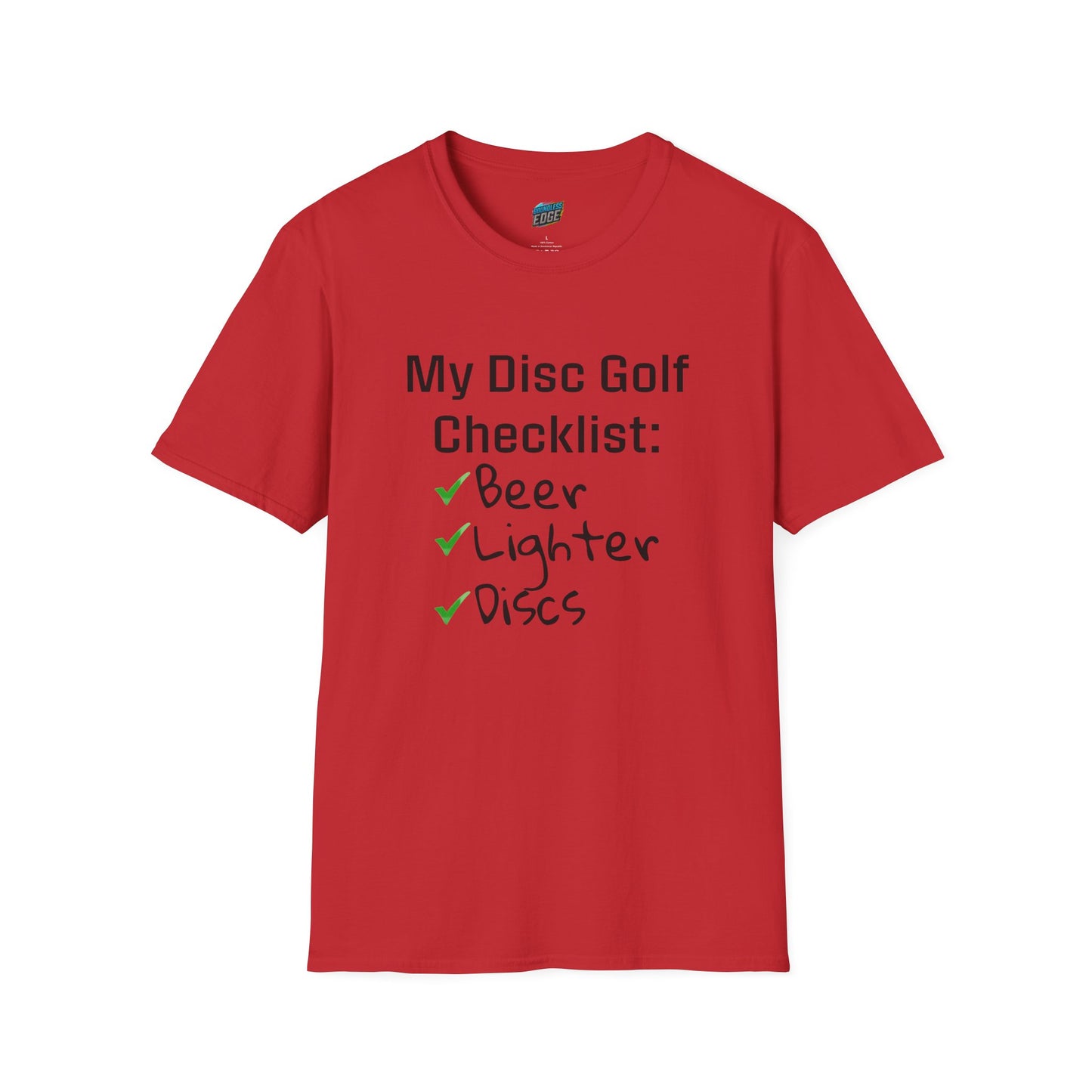 My Disc Golf Checklist Disc Golf Humor Men's Basic T-Shirt