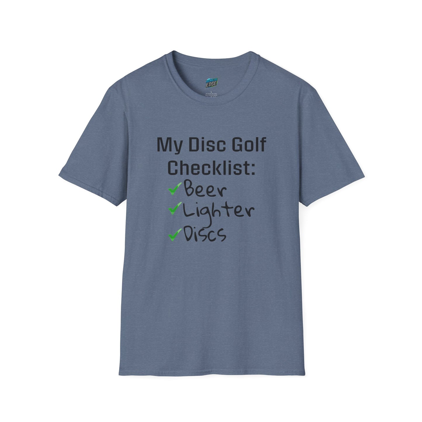 My Disc Golf Checklist Disc Golf Humor Men's Basic T-Shirt