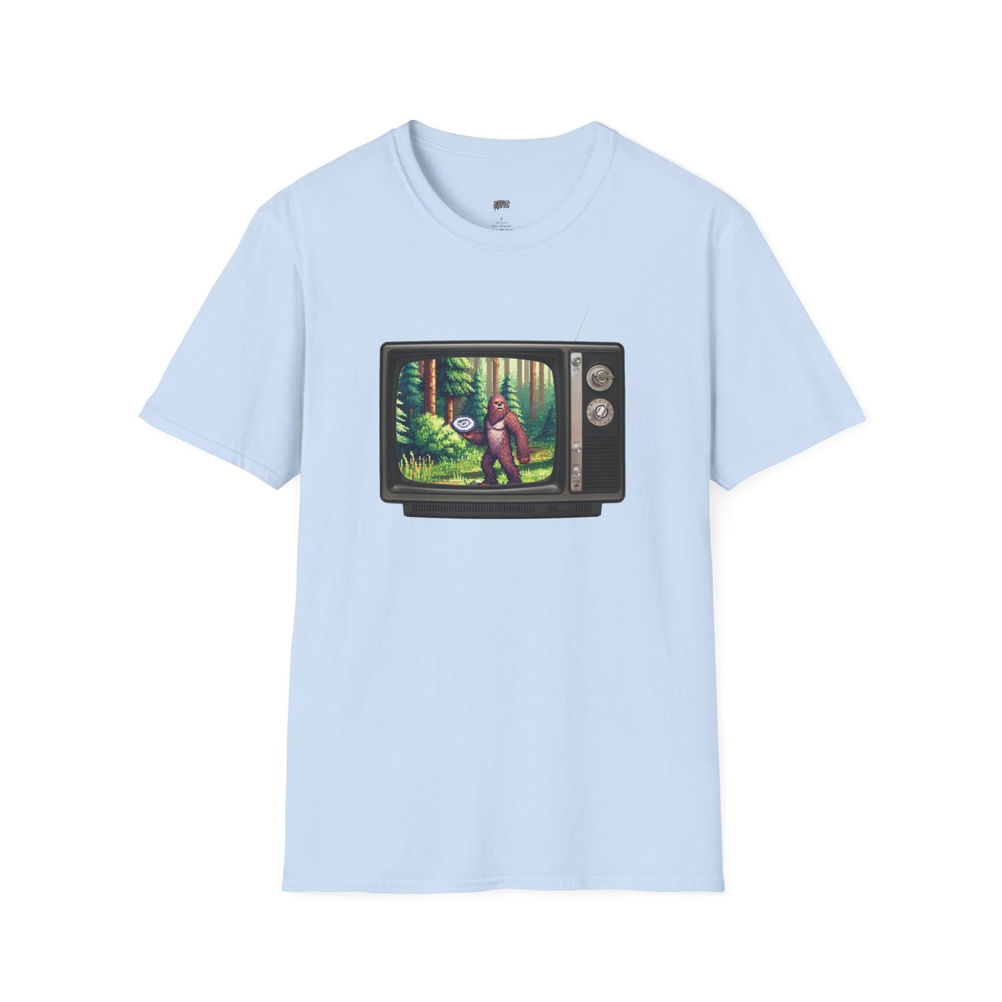 TV Video Game Sasquatch Disc Golf Men's Basic T-Shirt