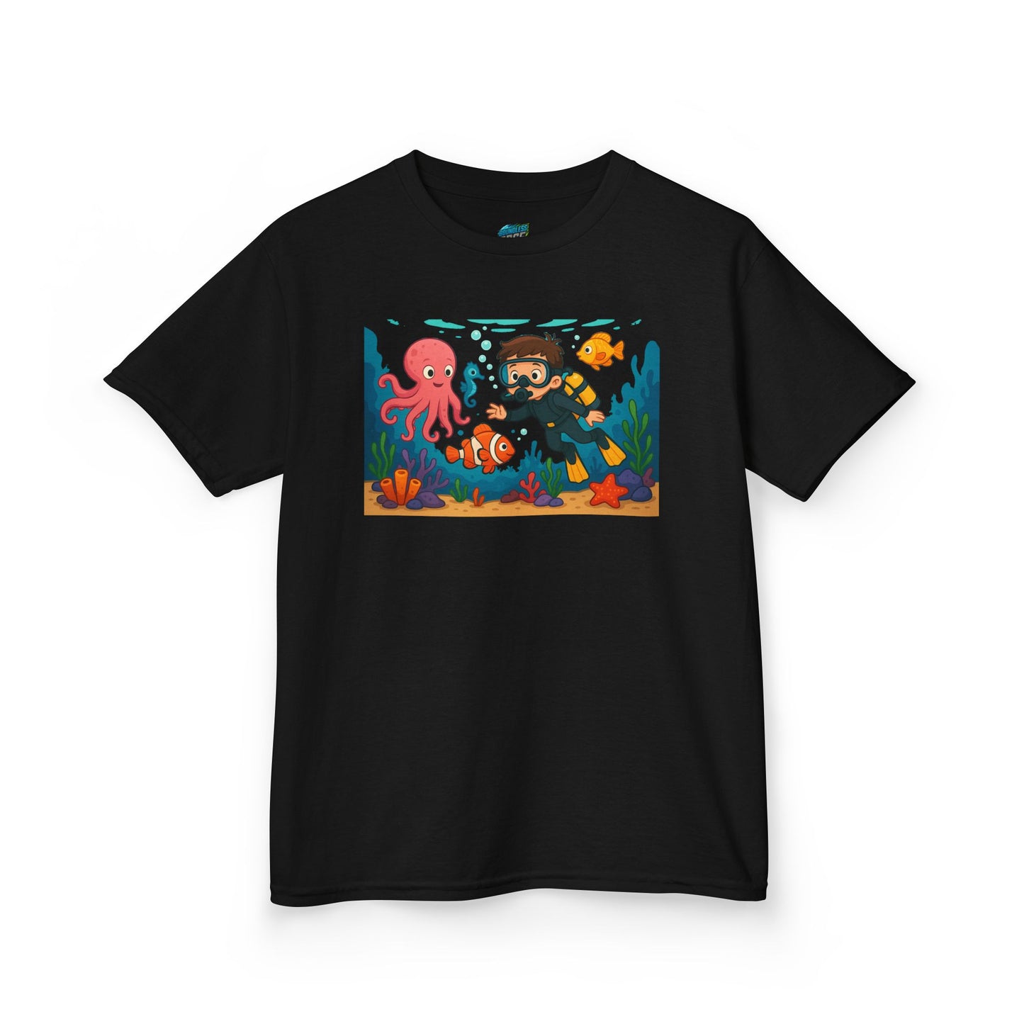 Ocean Explorer Playing with Danger Boys' Heavy Cotton T-Shirt