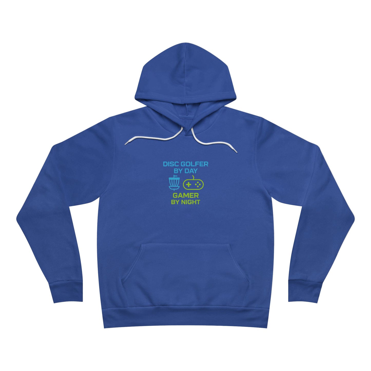 Disc Golfer by Day, Gamer by Night Disc Golf Men's Premium Sponge Fleece Hoodie Sweatshirt