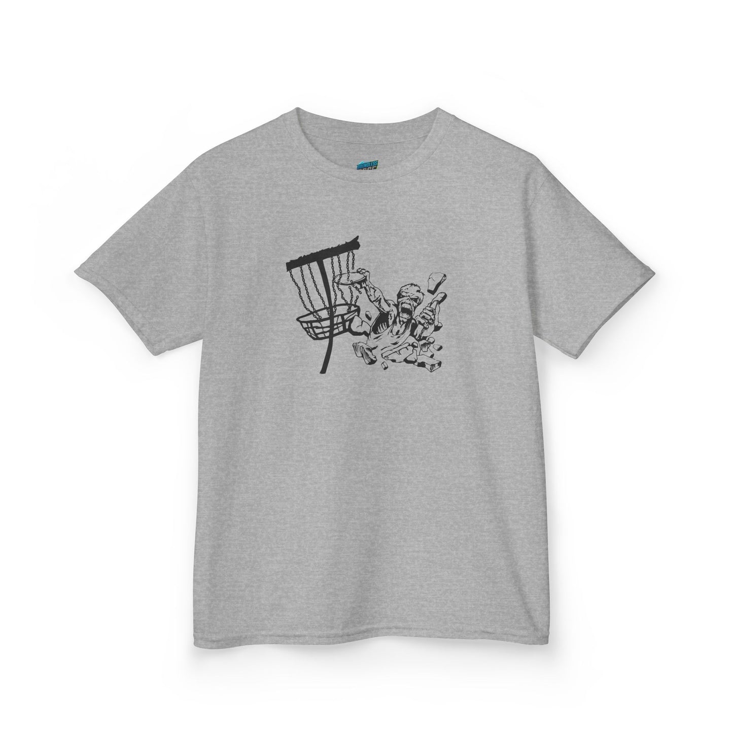 Putting Zombie Disc Golf Girls' Heavy Cotton T-Shirt