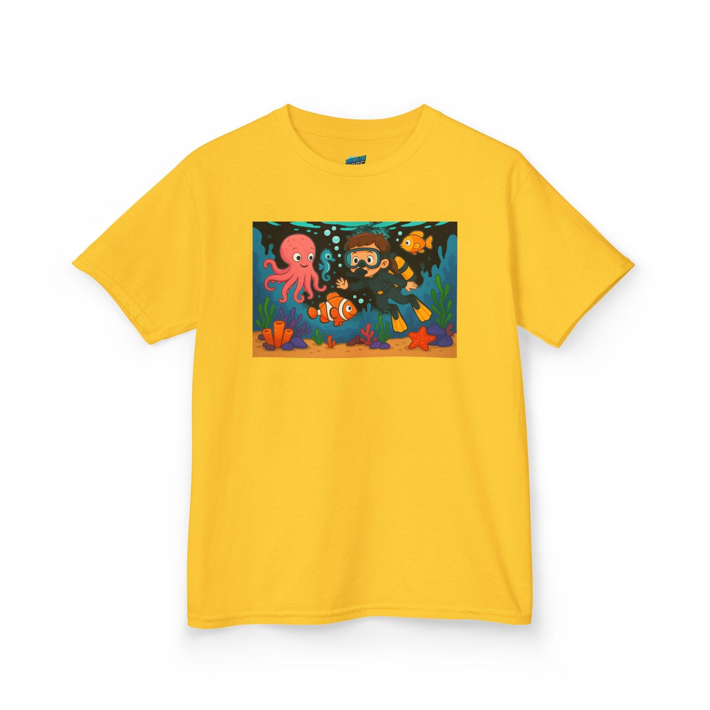Ocean Explorer Playing with Danger Girls' Heavy Cotton T-Shirt