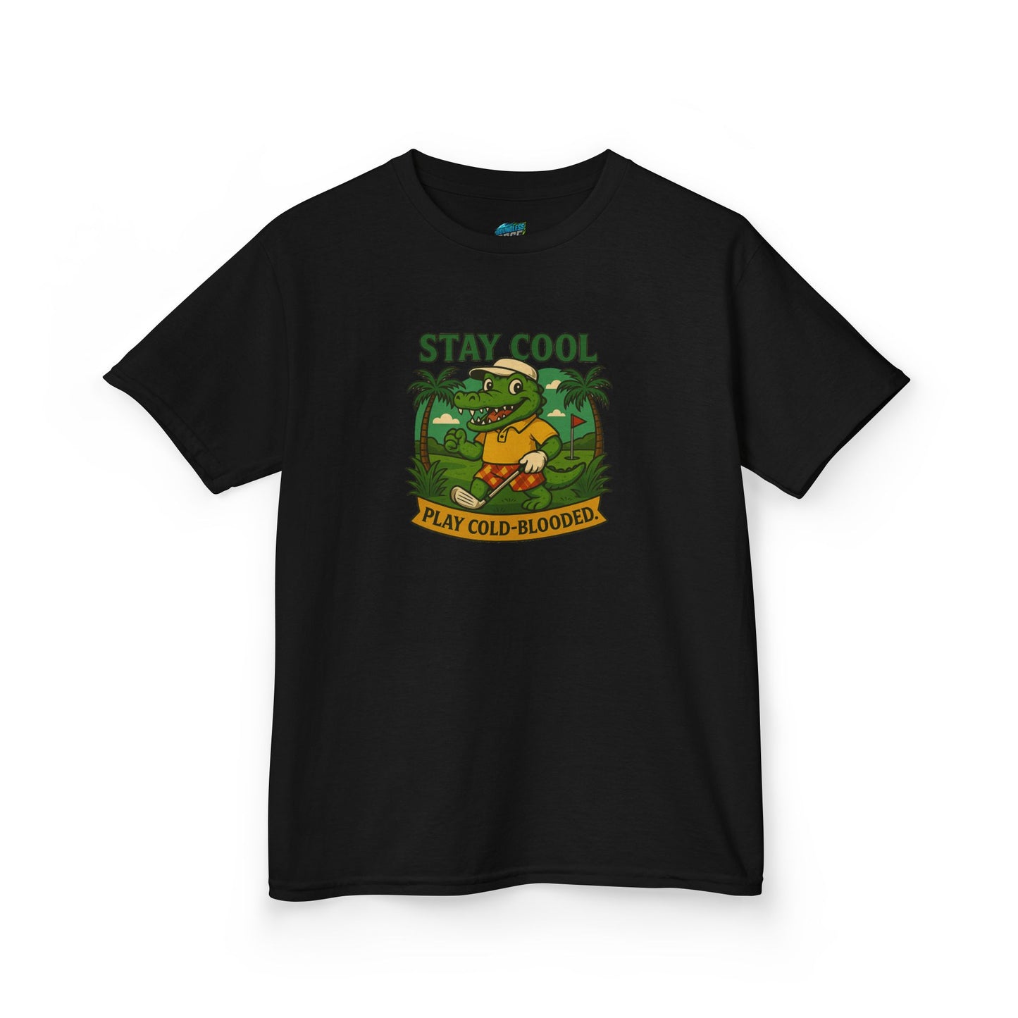 Stay Cool. Play Cold-Blooded Gator Golf Boys' Heavy Cotton T-Shirt