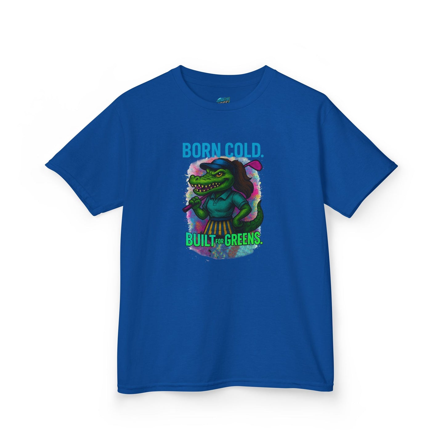 Born Cold. Built For Greens. Gator Golf Girls' Heavy Cotton T-Shirt