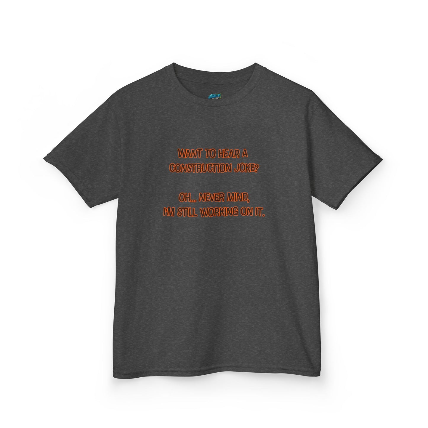Construction Joke Humor Boys' Heavy Cotton T-Shirt