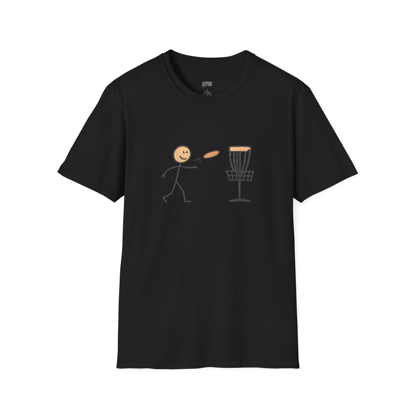 Stick Figure Disc Golf Men's Basic T-Shirt