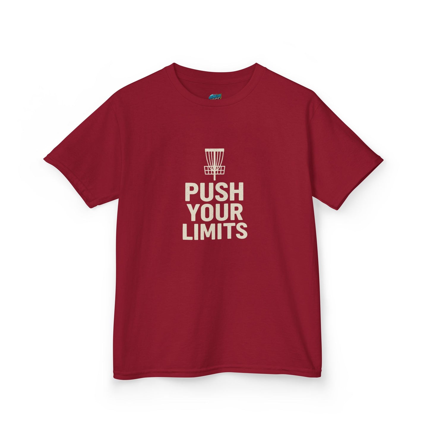 Push Your Limits Disc Golf Boys' Heavy Cotton T-Shirt
