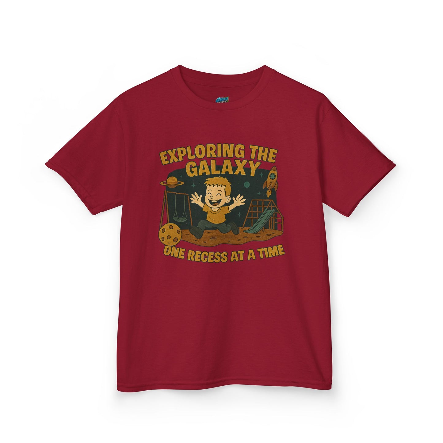 Exploring the Galaxy... Playing with Danger Boys' Heavy Cotton T-Shirt