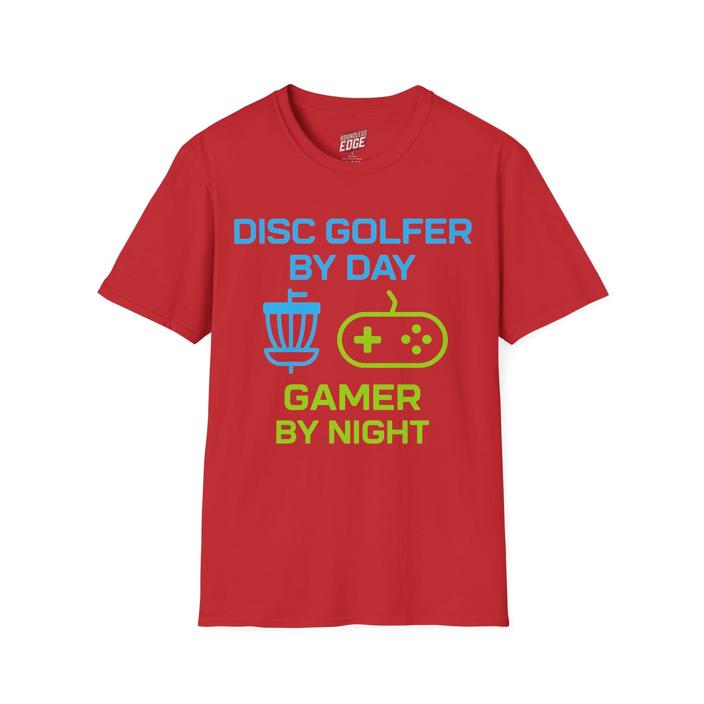 Disc Golfer by Day, Gamer by Night Disc Golf Men's Basic T-Shirt