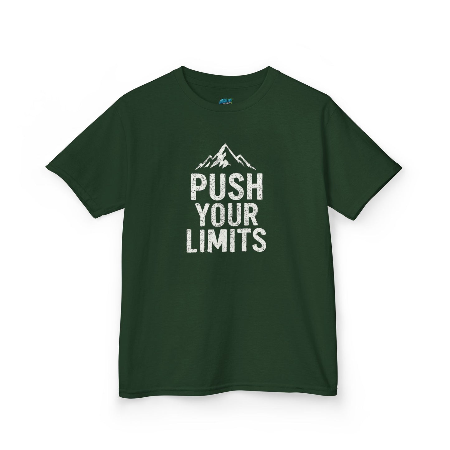 Push Your Limits Hiking Mountain Boys' Heavy Cotton T-Shirt