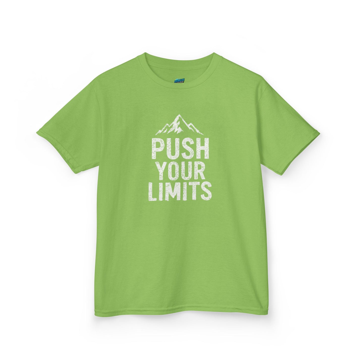 Push Your Limits Hiking Mountain Boys' Heavy Cotton T-Shirt