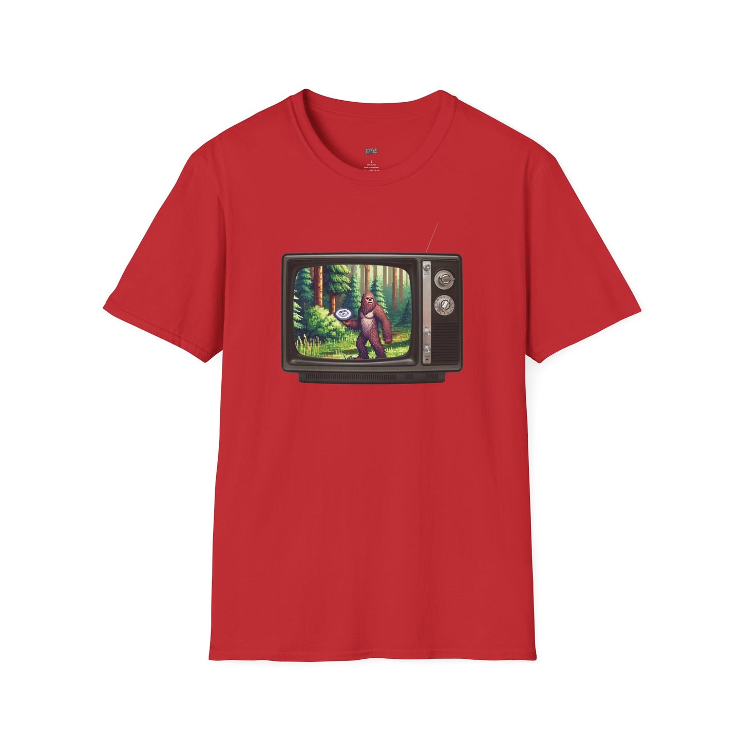 TV Video Game Sasquatch Disc Golf Men's Basic T-Shirt