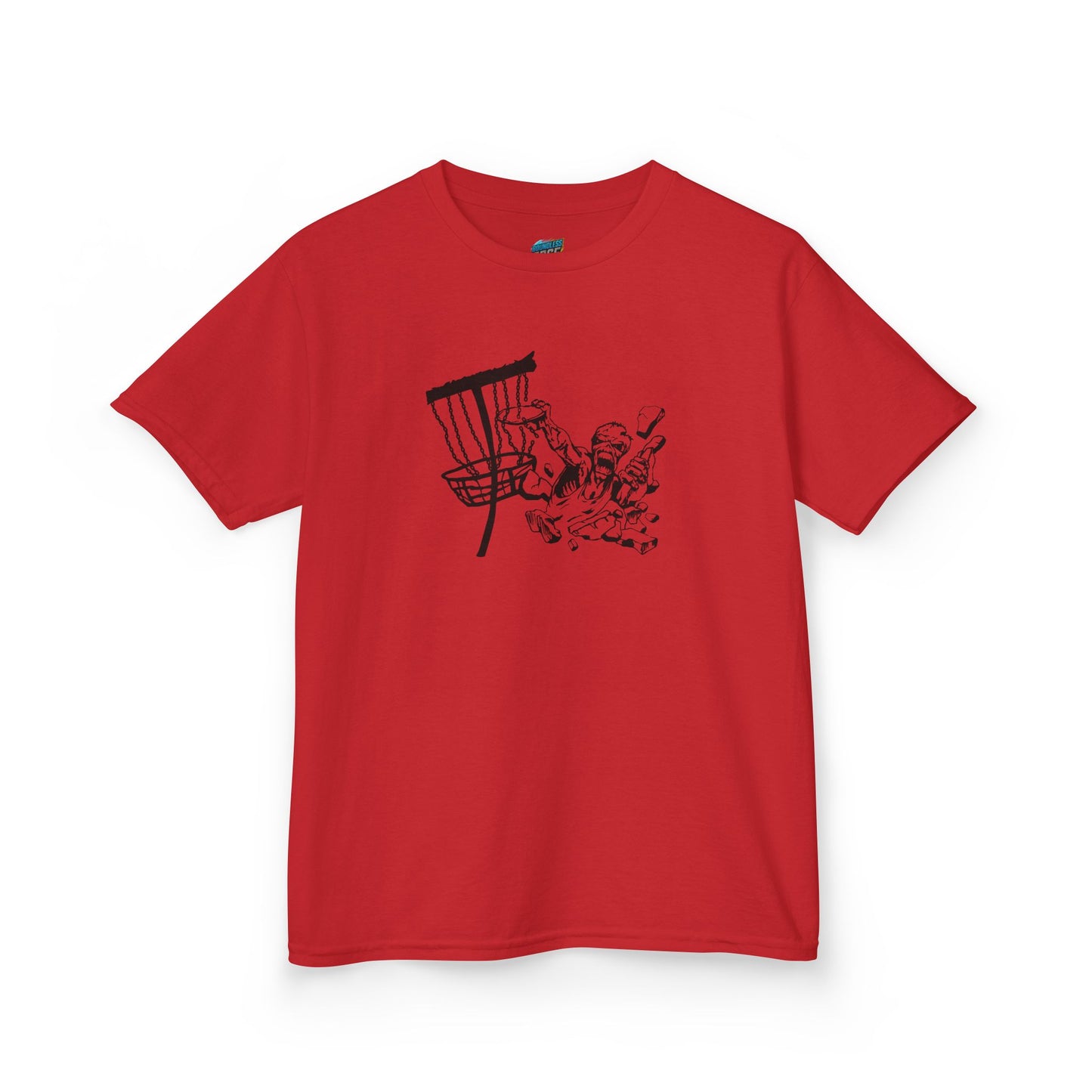Putting Zombie Disc Golf Girls' Heavy Cotton T-Shirt