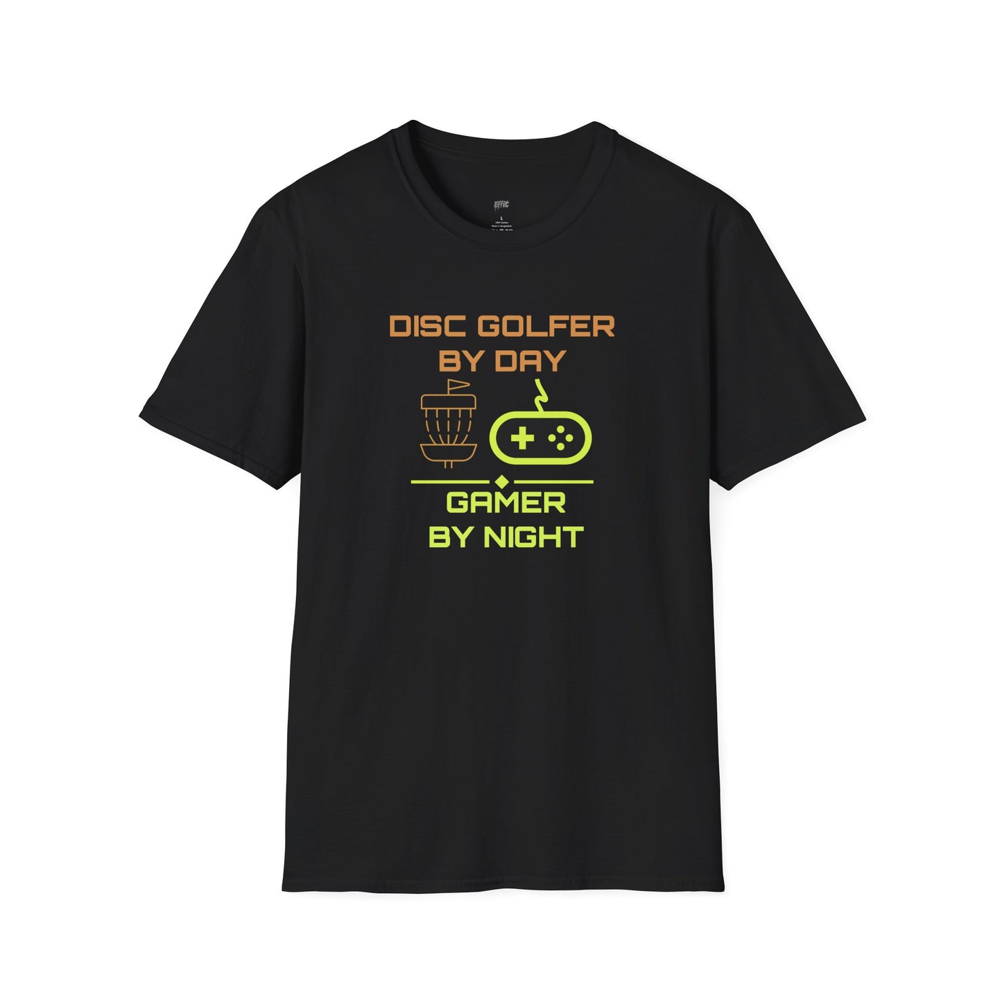 Disc Golf by Day, Gamer by Night Men's Basic T-Shirt