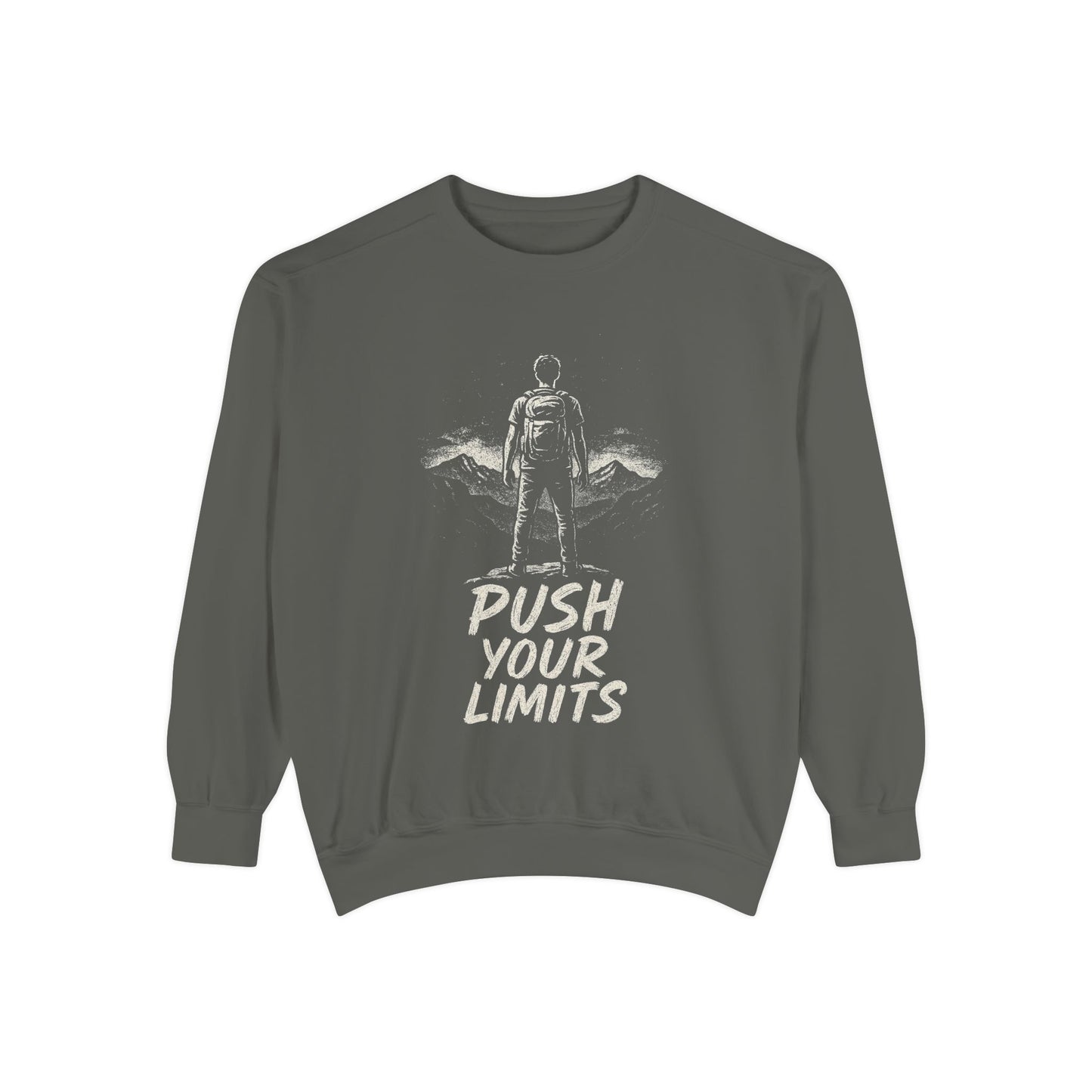 Summit Edition Push Your Limits Hiking Men's Premium Crewneck Sweatshirt