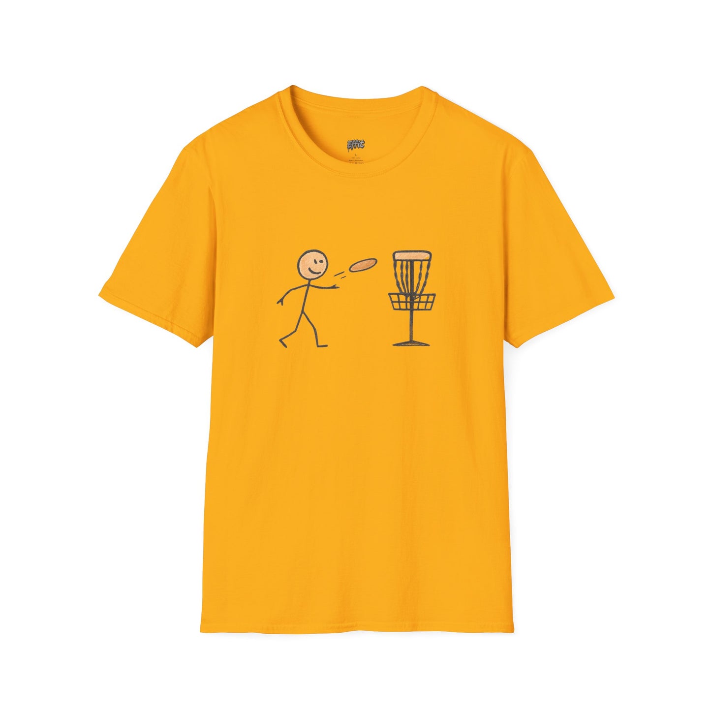 Stick Figure Disc Golf Men's Basic T-Shirt