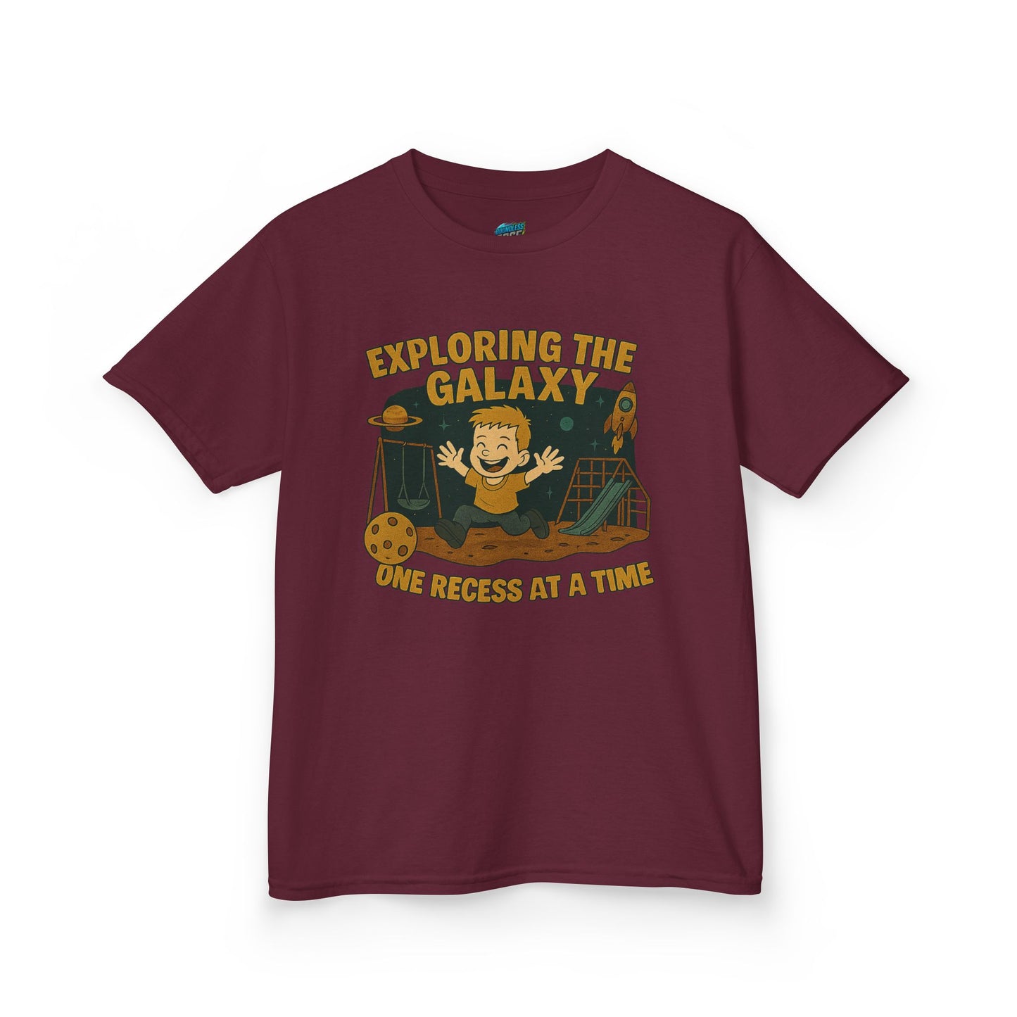 Exploring the Galaxy... Playing with Danger Boys' Heavy Cotton T-Shirt