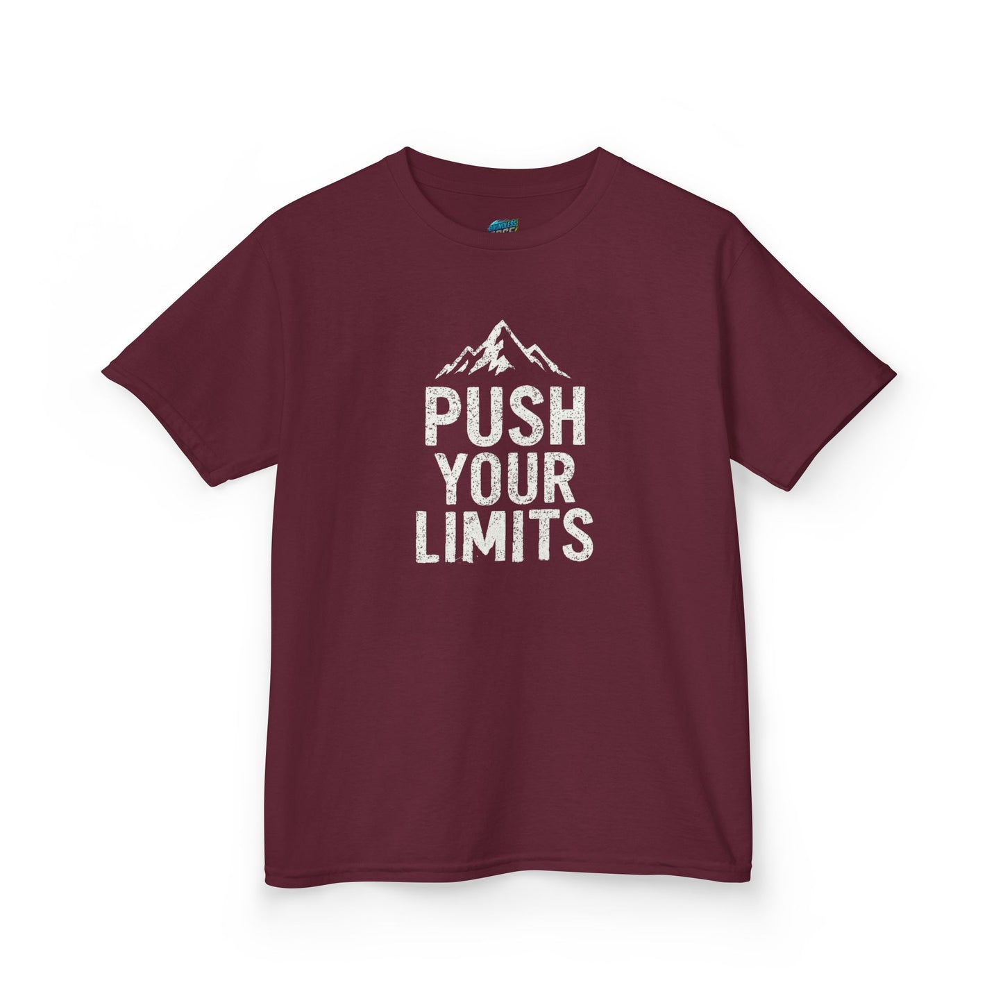Push Your Limits Hiking Mountain Boys' Heavy Cotton T-Shirt