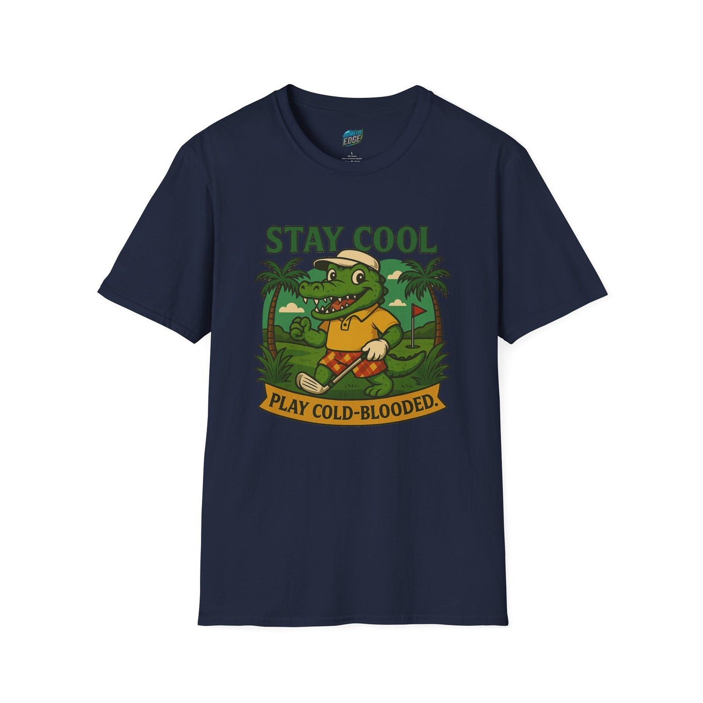 Stay Cool. Play Cold-Blooded Gator Golf Men's Basic T-Shirt