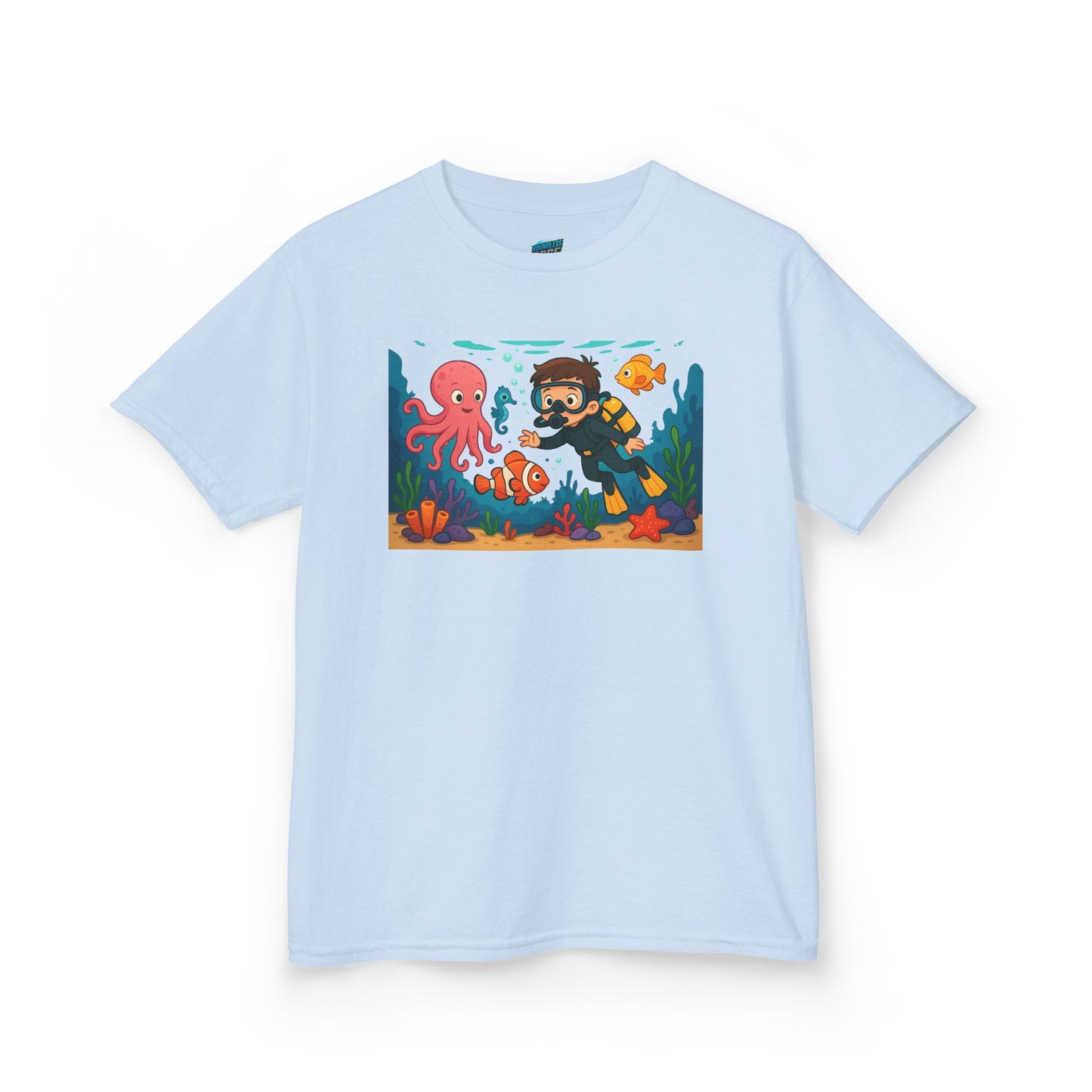 Ocean Explorer Playing with Danger Boys' Heavy Cotton T-Shirt