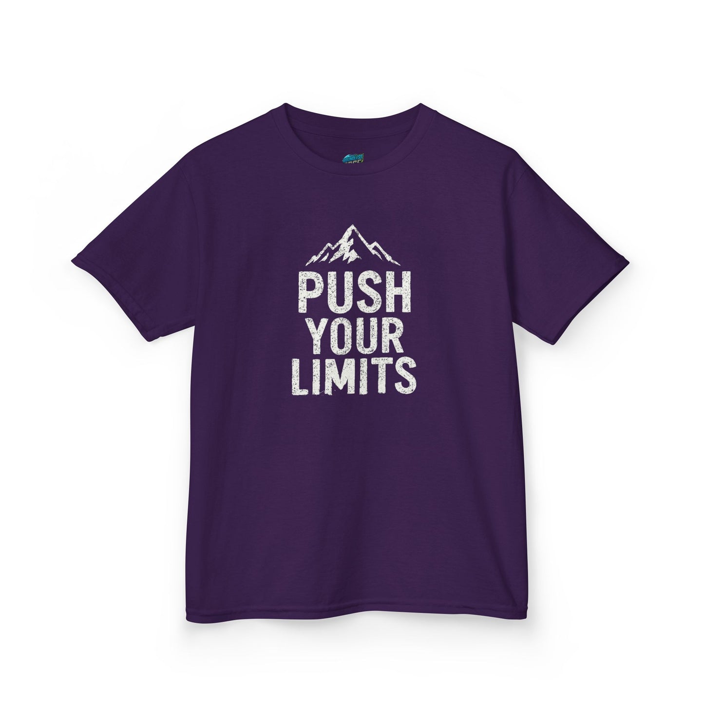 Push Your Limits Hiking Mountain Boys' Heavy Cotton T-Shirt