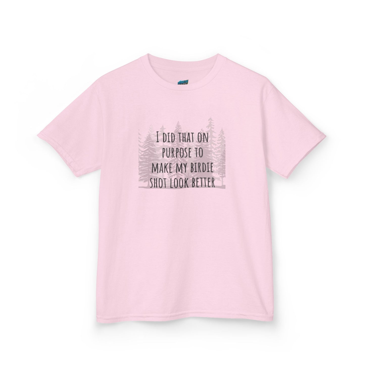 I Did That On Purpose... Disc Golf Humor Boys' Heavy Cotton T-Shirt
